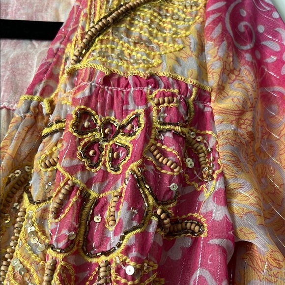 Pink and Gold Boho Maxi - Picture 5 of 7